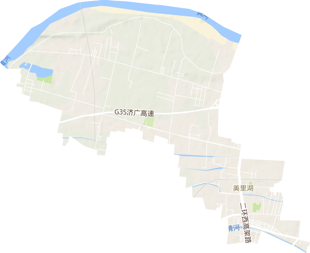 美里湖街道地形圖