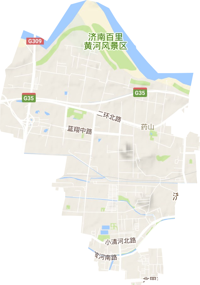 藥山街道地形圖