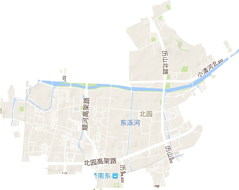 北園街道地形圖