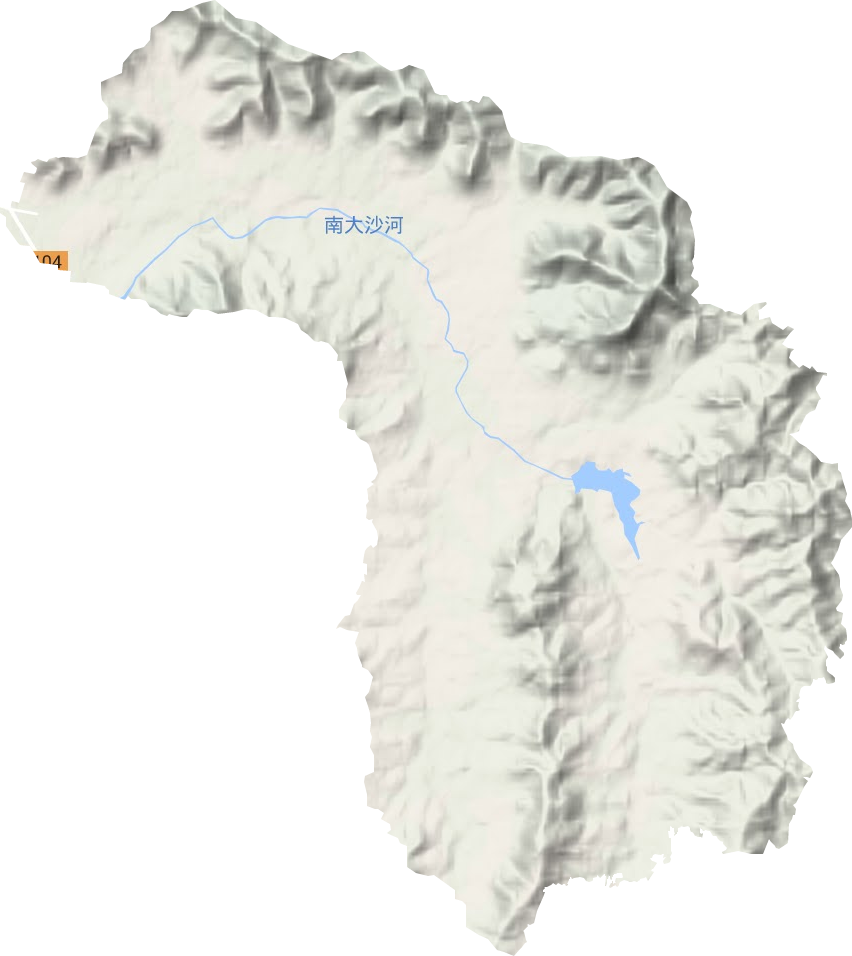 五峰山街道地形圖