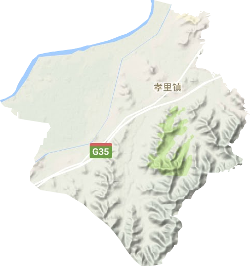 孝里鎮地形圖