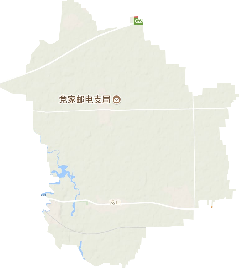 龍山街道地形圖