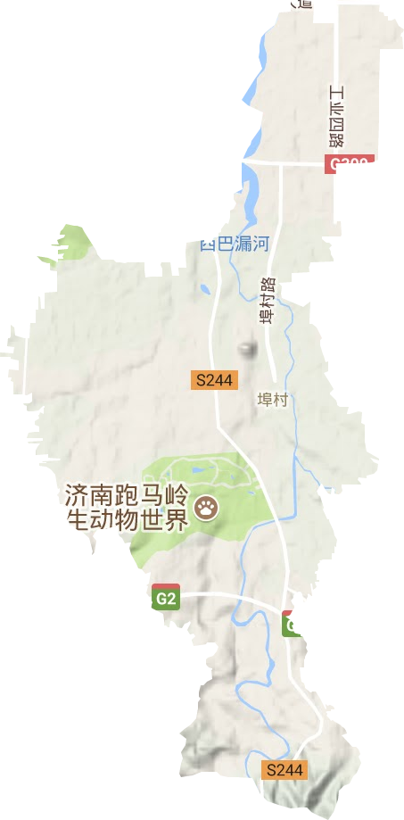 埠村街道地形圖