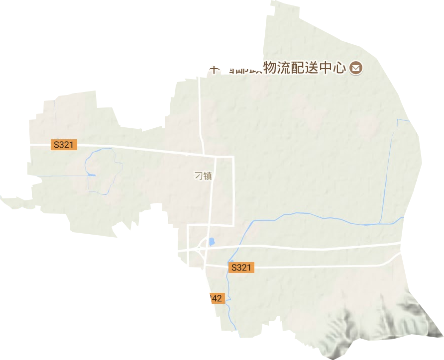 刁鎮(zhèn)地形圖