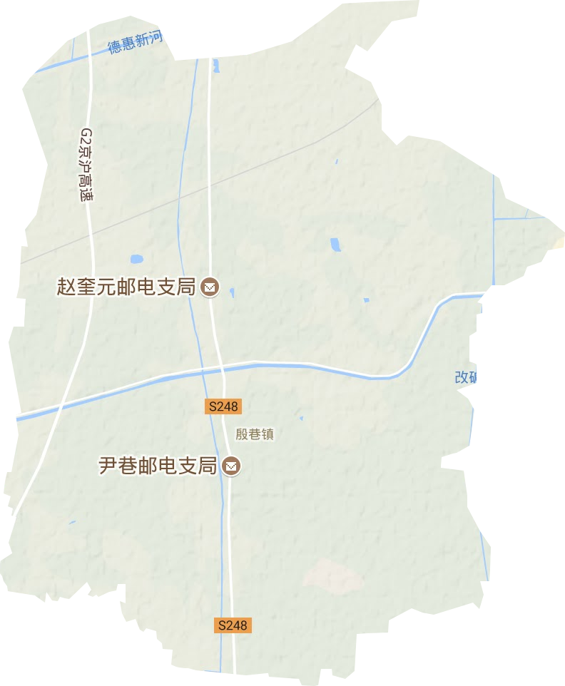 殷巷鎮(zhèn)地形圖