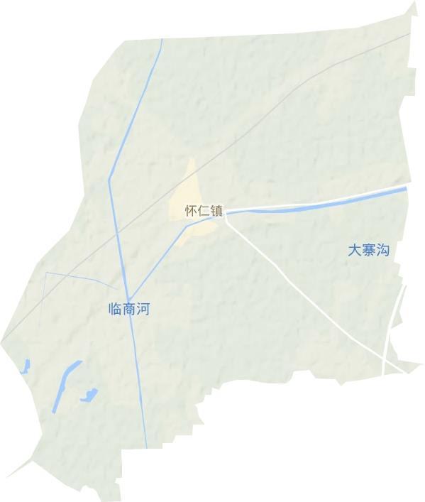 懷仁鎮(zhèn)地形圖
