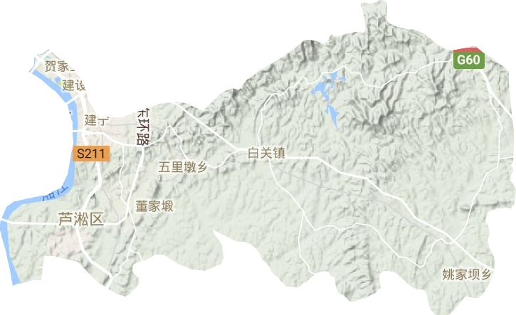蘆淞區(qū)地形圖