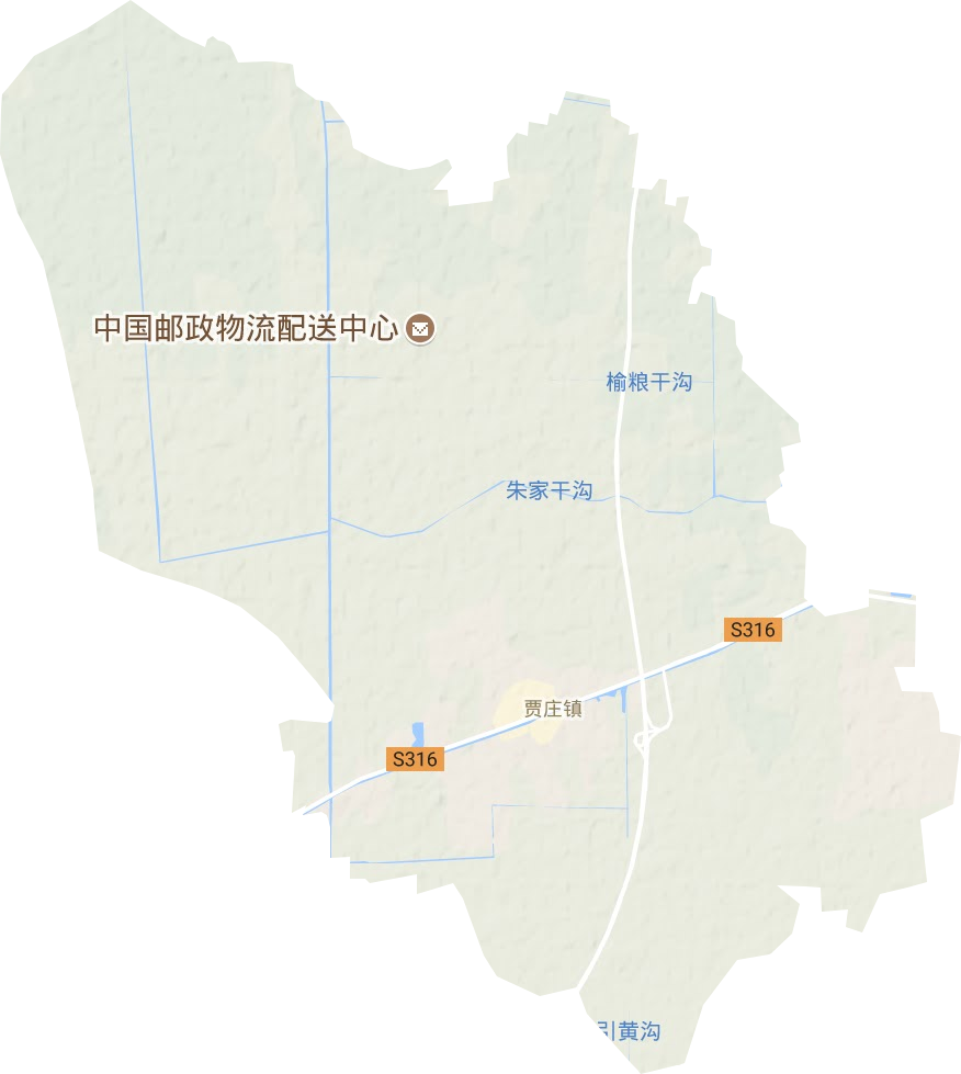 賈莊鎮地形圖