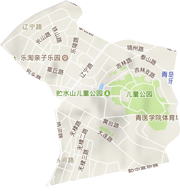 遼寧路街道地形圖