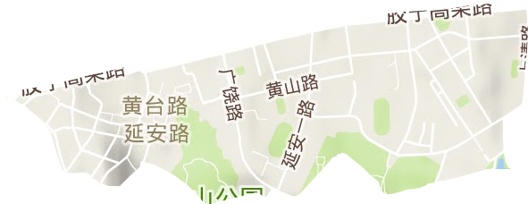 延安路街道地形圖