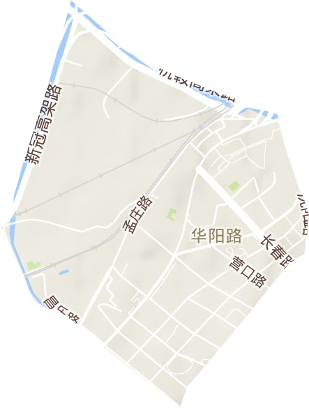 華陽路街道地形圖