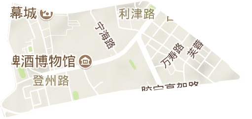登州路街道地形圖