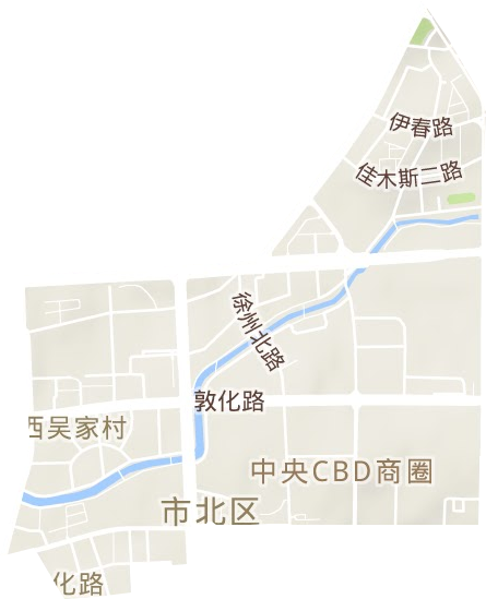 敦化路街道地形圖