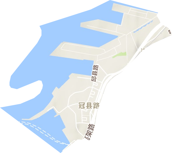 小港街道地形圖
