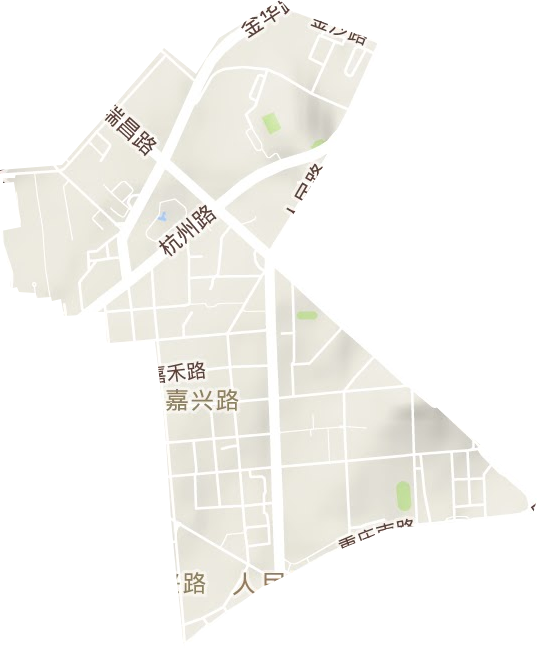 四方街道地形圖