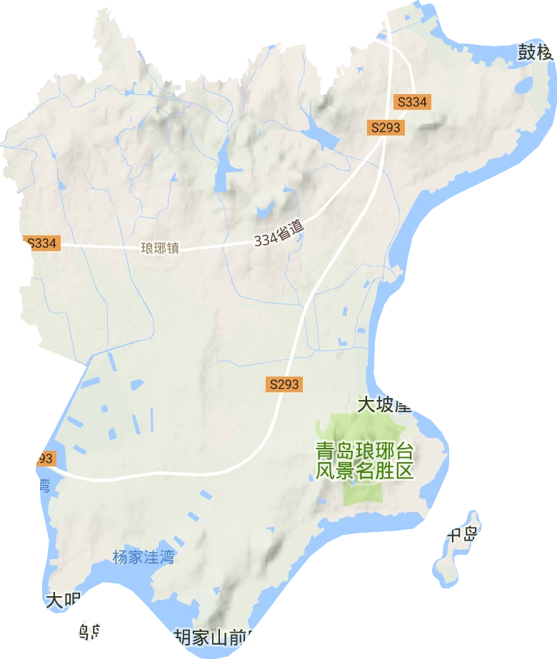 瑯琊鎮地形圖