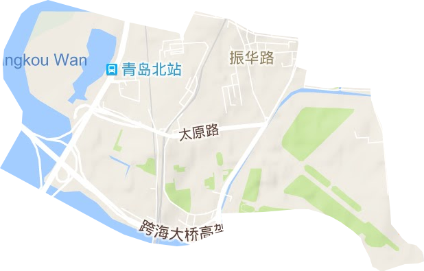 振華路街道地形圖