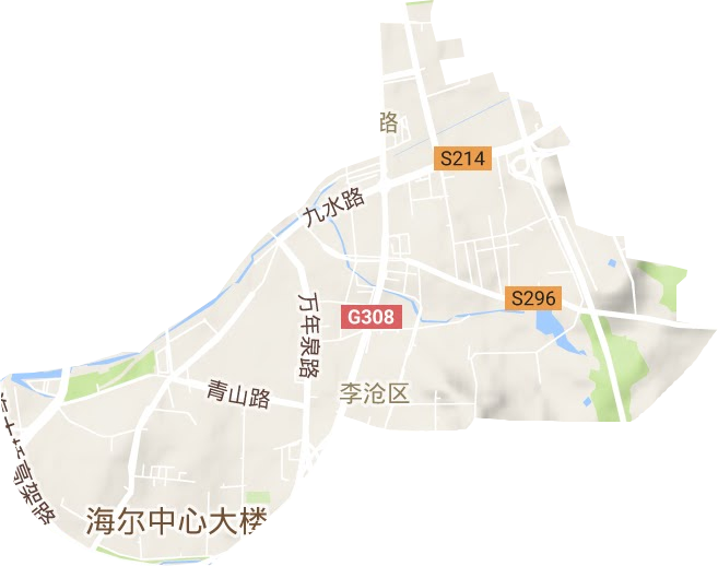 浮山路街道地形圖