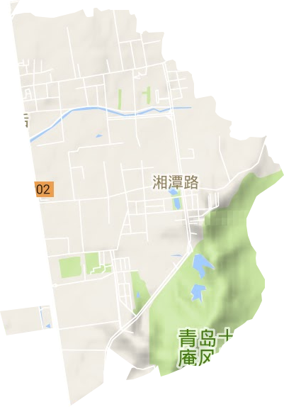 湘潭路街道地形圖