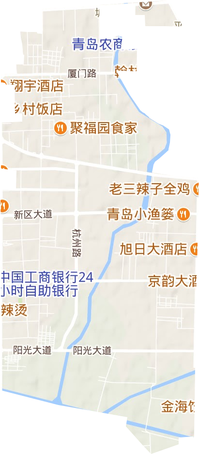 鳳臺街道地形圖