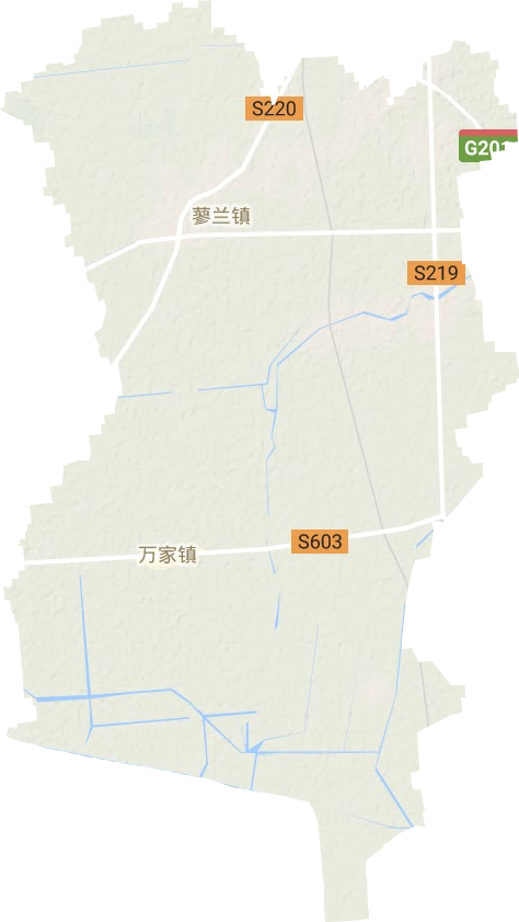 蓼蘭鎮(zhèn)地形圖