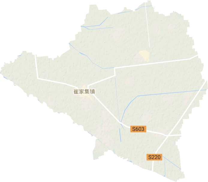 崔家集鎮地形圖