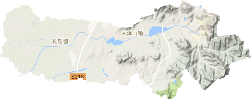 大澤山鎮地形圖