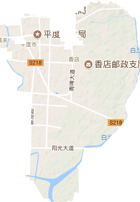 平度外向型工業(yè)加工區(qū)地形圖