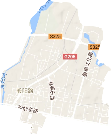 松齡路街道地形圖