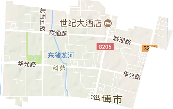 科苑街道地形圖