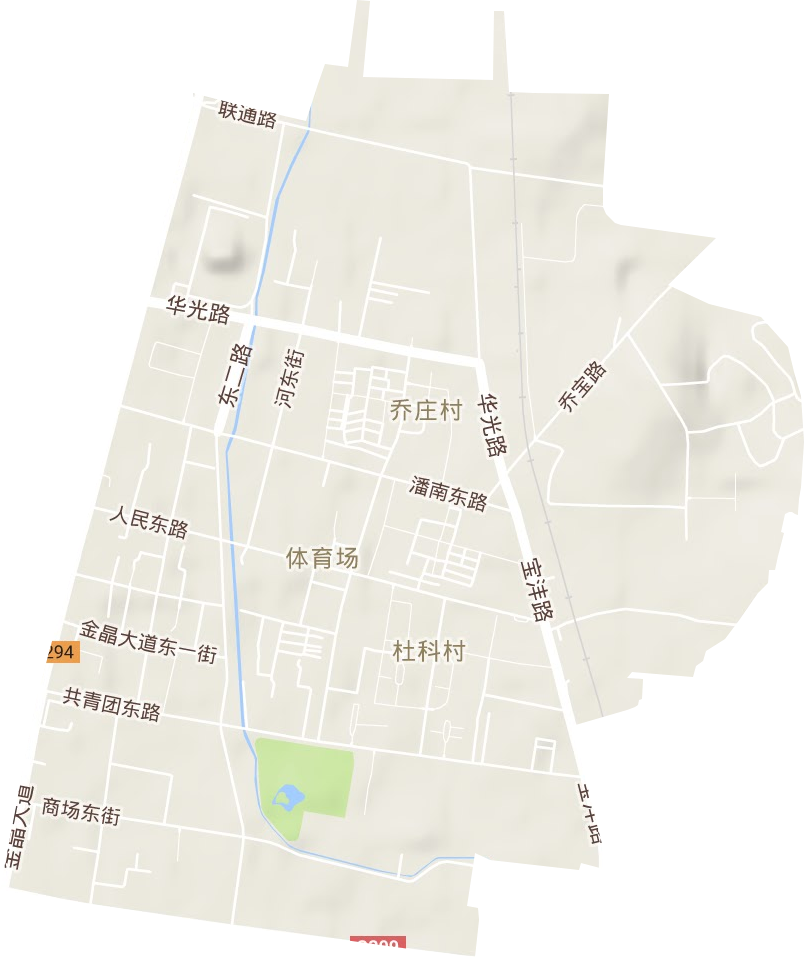 體育場(chǎng)街道地形圖