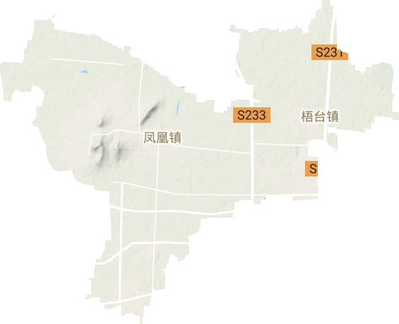 鳳凰鎮地形圖