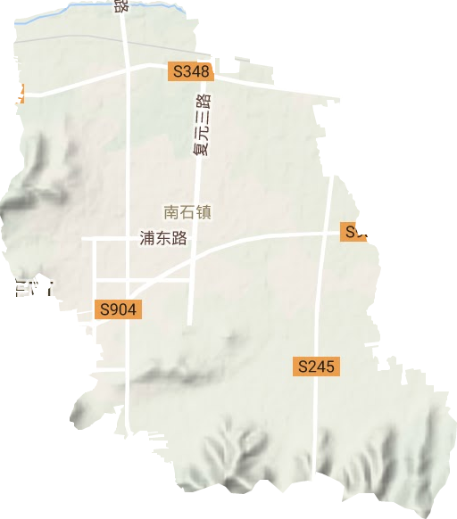 興城街道地形圖