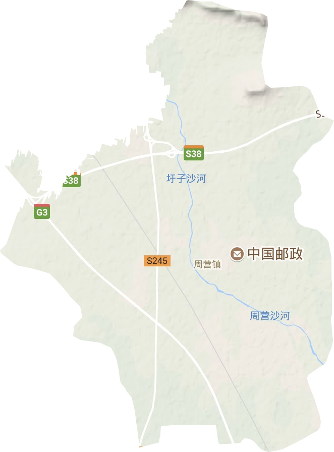 周營鎮地形圖