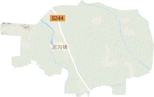 泥溝鎮(zhèn)地形圖