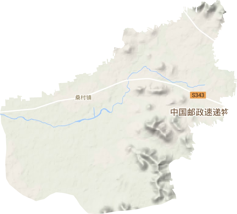 桑村鎮(zhèn)地形圖