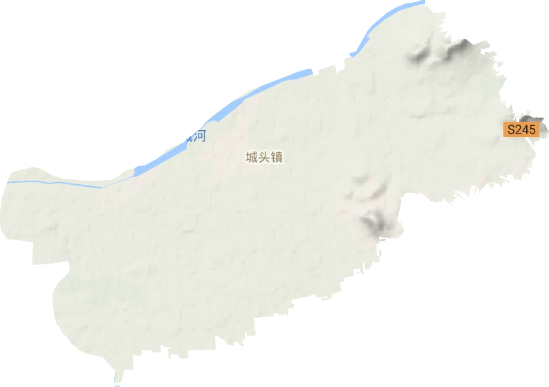 城頭鎮地形圖