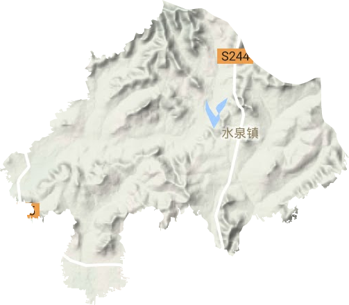 水泉鎮地形圖