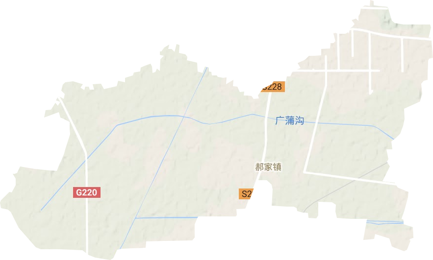 郝家鎮(zhèn)地形圖