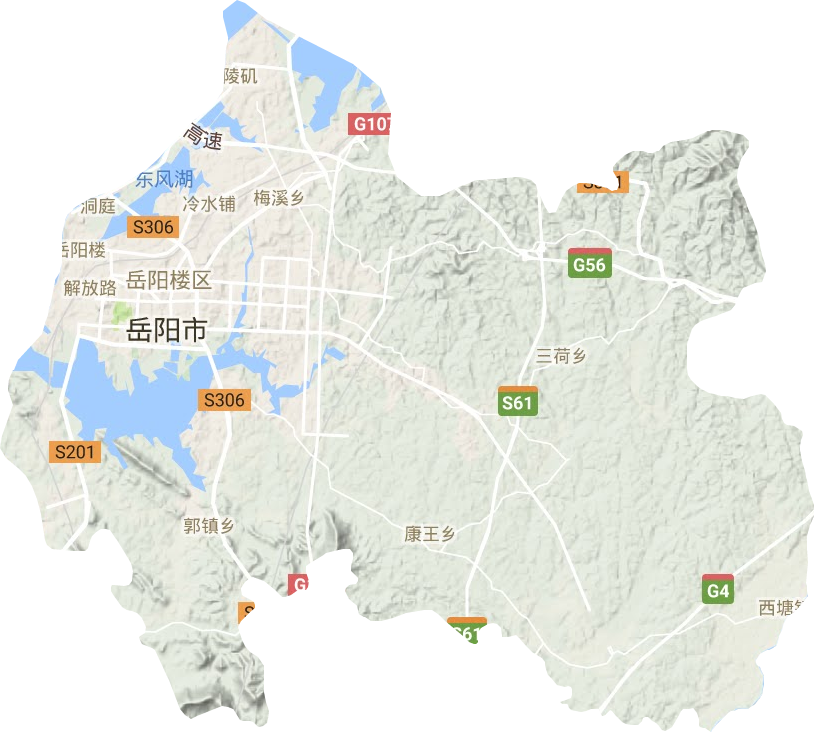 岳陽樓區地形圖