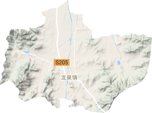 龍泉鎮(zhèn)地形圖