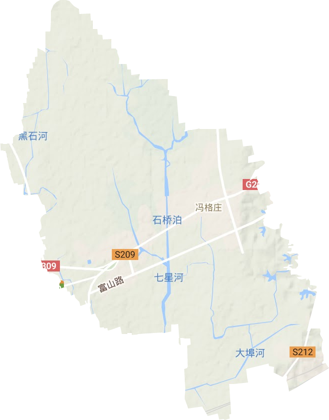 馮格莊街道地形圖