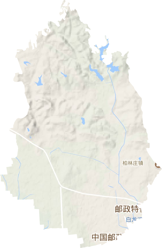 柏林莊街道地形圖