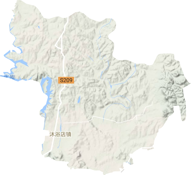 沐浴店鎮地形圖