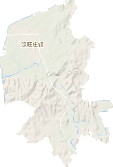 照旺莊鎮地形圖