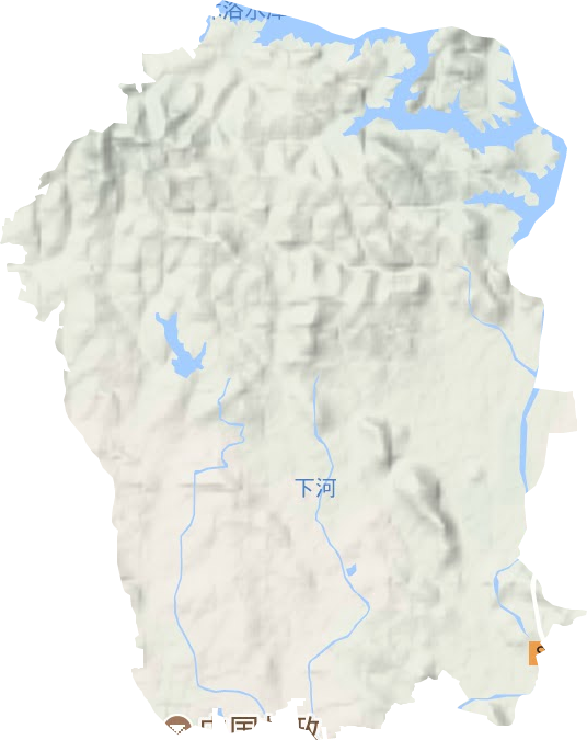 河洛鎮(zhèn)地形圖