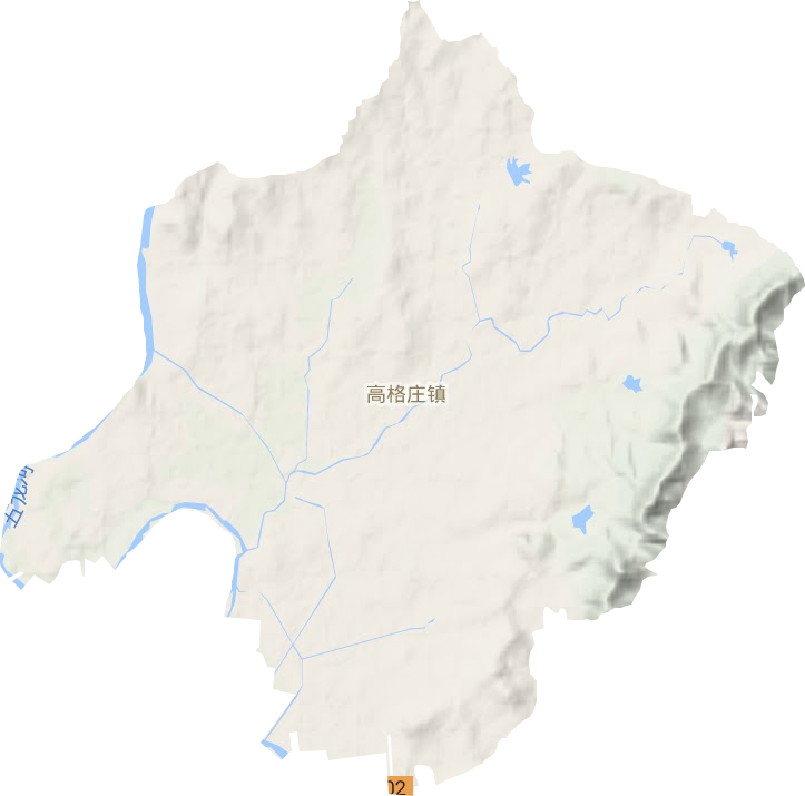 高格莊鎮地形圖