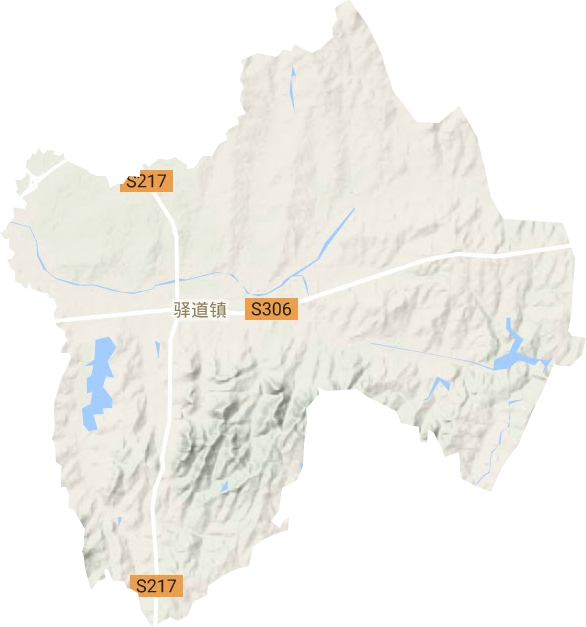 驛道鎮地形圖