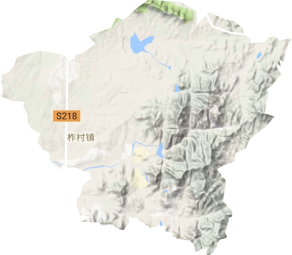 柞村鎮地形圖