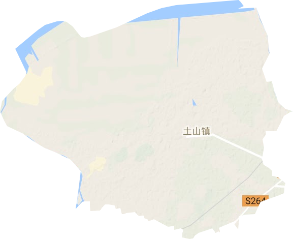 土山鎮(zhèn)地形圖
